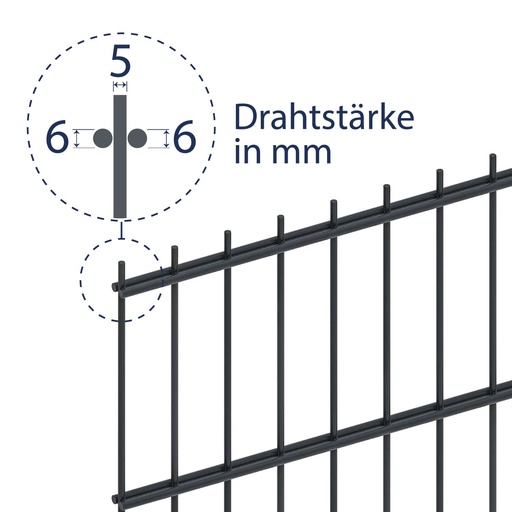 Doppelstabmatte 6/5/6 mm