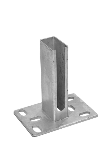 Bodenkonsole 60x40 zum Aufschrauben (Zaunpfosten)