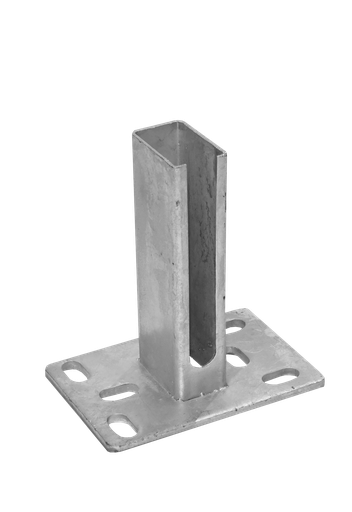 Bodenkonsole für Zaunpfosten zum Aufschrauben - 300mm